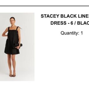 Dissh Stacey Linen Mini Dress US 6 AU10